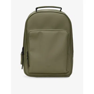 Rains Womens Marsh Book Coated-shell Backpack In Green
