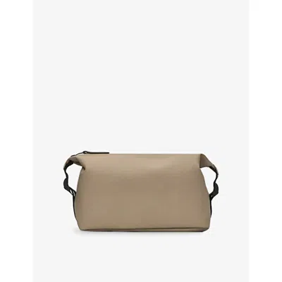 Rains Womens Beige Hilo Waterproof Wash Bag In Sand