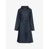Rains A-line Longer W Jacket In Navy