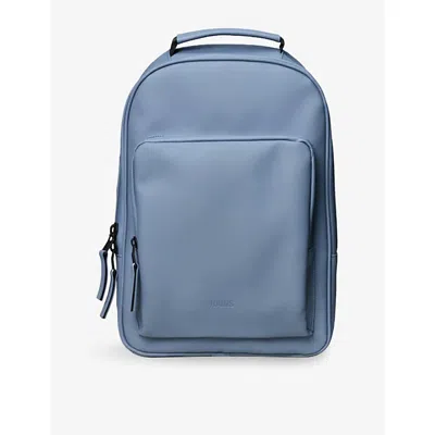 Rains Womens  Book Daypack Coated Backpack In Blue Dusk