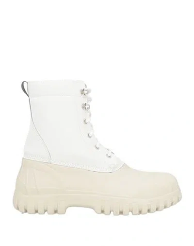 Rains X Diemme Woman Ankle Boots White Size 7 Textile Fibers