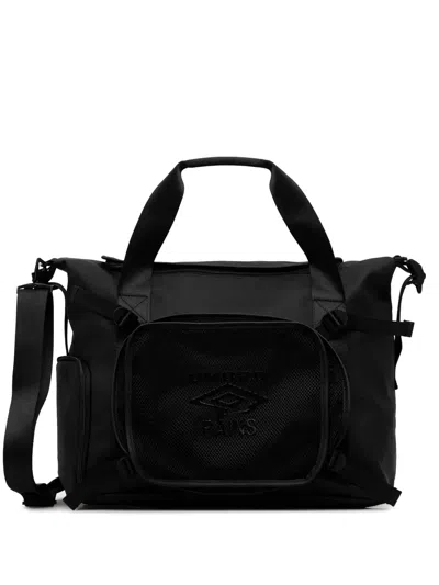 Rains X Umbro Mesh-pocket Holdall In Black