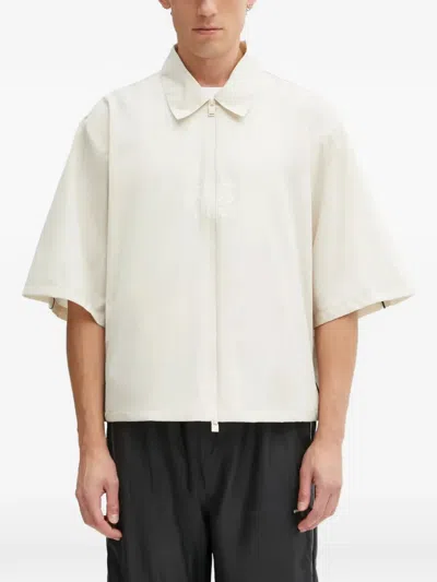 Rains X Umbro Piping-detailed Shirt In Neutral