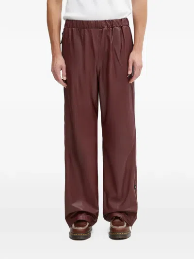 Rains X Umbro Zip-up Trousers In Burgundy