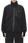 Rains Yermo Fleece Jacket In Black