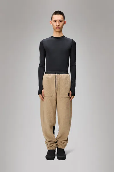 Rains Yermo Fleece Pants Regular In Beige