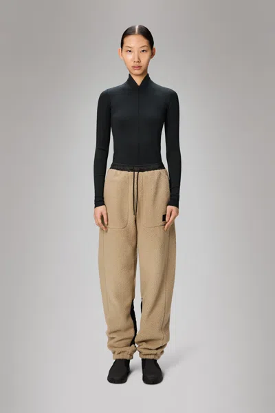 Rains Yermo Fleece Pants Regular In Sand