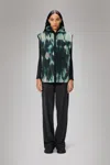 Rains Yermo Fleece Vest In Animal Print