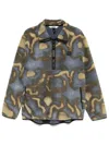 Rains Yermo Fleece Jacket In 蓝色