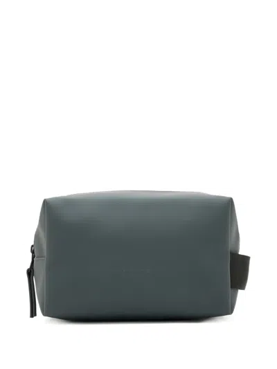 Rains Zip-detail Wash Bag In Green