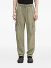 Rains Zip-pocket Cargo Pants In Green