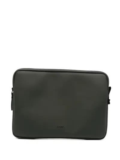 Rains Zip-fastening Laptop Bag In Green