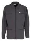 Rains Zipped Utility Jacket In Gray