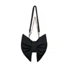 Rainsisters Women's Black Bow Clutch Purse In Black