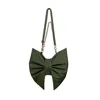 Rainsisters Women's Green Khaki Bow Clutch Purse In Green