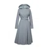 Rainsisters Women's Grey Trench Coat For Spring: Graceful Grey In Grey