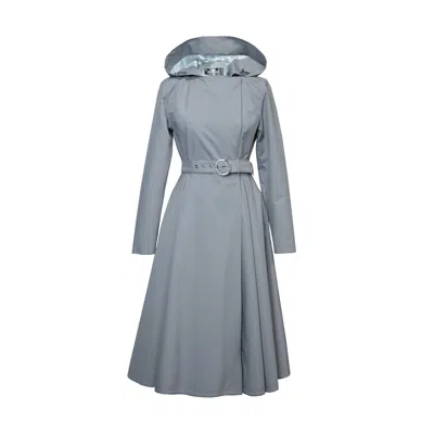 Rainsisters Women's Grey Trench Coat For Spring: Graceful Grey