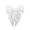 Rainsisters Women's Hair Bow Clip: White Grace In White