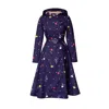 Rainsisters Women's Pink / Purple Double Breasted Trench Coat For Spring: Violet Bloom In Pink/purple