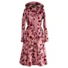 Rainsisters Women's Pink / Purple / Red Waterproof Pink Coat With Flower Print: Peony Bloom In Pink/purple/red