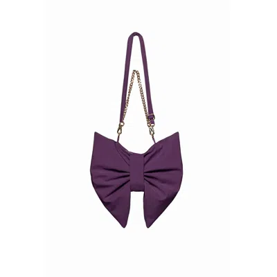 Rainsisters Women's Purple Bow Clutch Purse