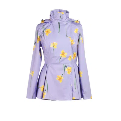 Rainsisters Women's Purple Jacket With Detachable Hood: Lilac Joy