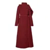 Rainsisters Women's Red Winter Coat With Hood & Scarf: Winter Maroon In Red