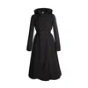 Rainsisters Women's Short Black Waterproof Coat In A-line Cut: Black Classic In Black