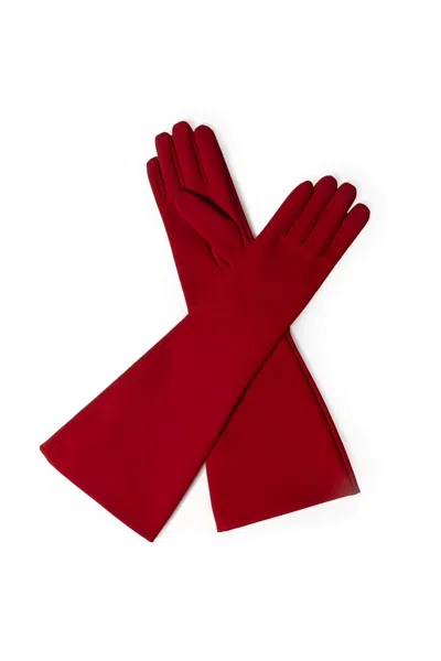 Rainsisters Women's Softshell Long Gloves In Red