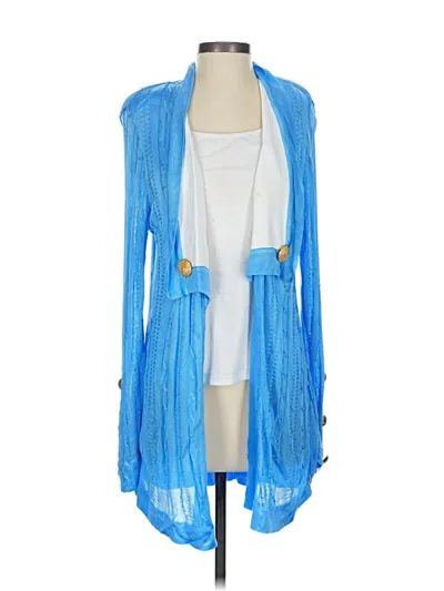 Pre-owned Raisa Vanessa Kimono In Blue