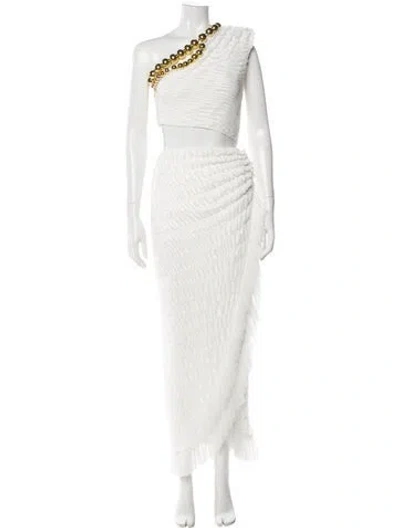 Pre-owned Raisa Vanessa One-shoulder Long Dress W/ Tags In Multi