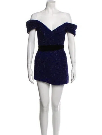 Pre-owned Raisa Vanessa Silk Mini Dress In Black