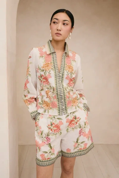 Raishma Amani Cream Short In White