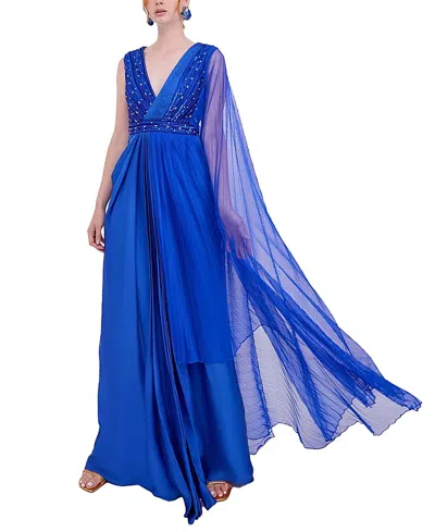 Raishma Anaya Gown In Blue