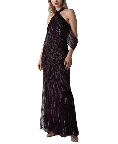 Raishma Mia Gown In Burgundy