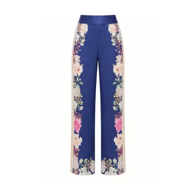 Raishma Women's Amora Blue Trousers In Multi