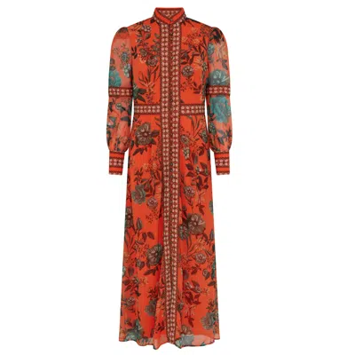Raishma Women's Aspen Orange Dress In Multi