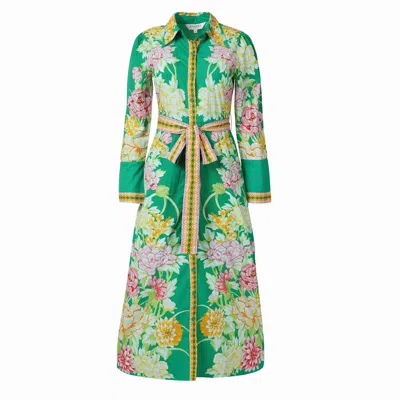 Raishma Women's Ava Green Floral Dress