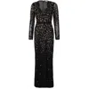 Raishma Women's Black Thalia Gown In Black