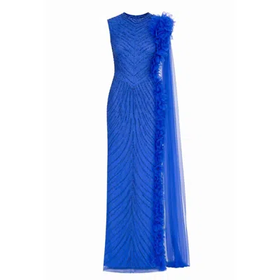Raishma Women's Blue Camille Cobalt Gown