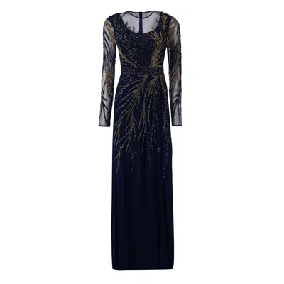 Raishma Women's Blue Paige Gown In Black