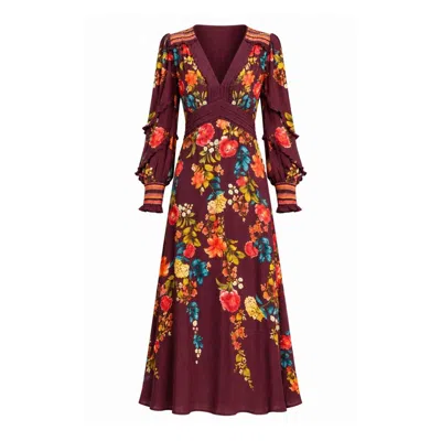 Raishma Women's Brown Gia Dress In Multi