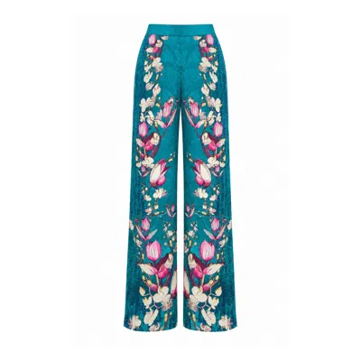 Raishma Women's Lauren Blue Trousers In Multi