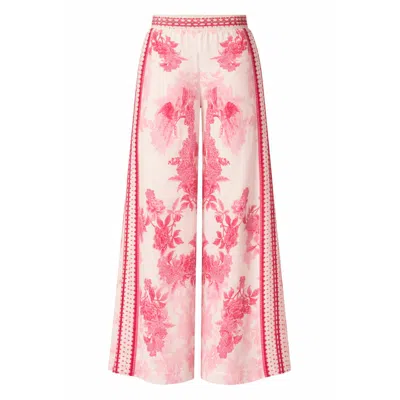 Raishma Women's Myra Pink Viscose Trousers