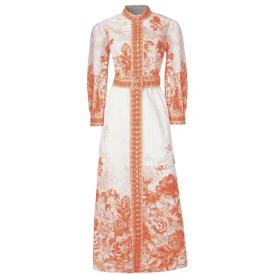 Raishma Women's Orange Cora Dress