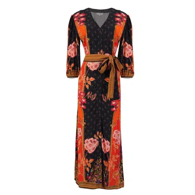 Raishma Women's Orange Emelia Dress In Black