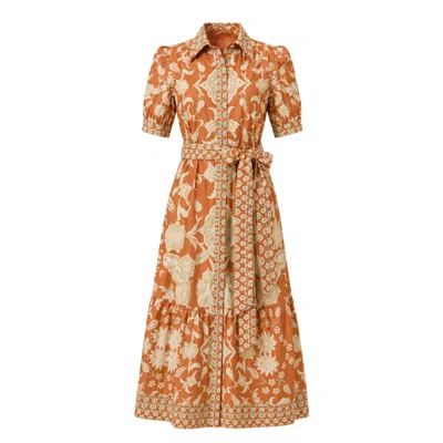 Raishma Women's Orange Linda Dress