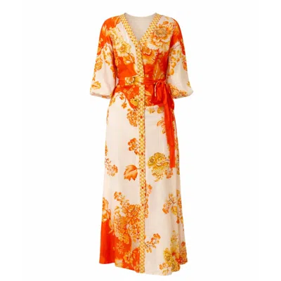 Raishma Women's Orange Michaela  Dress In Multi