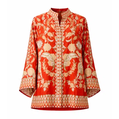 Raishma Women's Orange Sapphira  Shirt