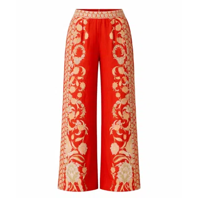 Raishma Women's Orange Sapphira  Trousers